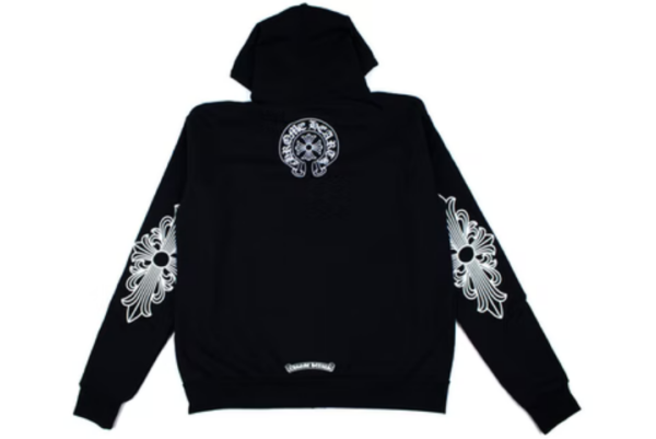 Chrome Hearts Single Floral T Logo Zip Up Hoodie